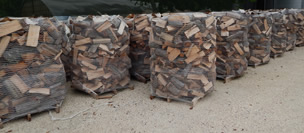 vendita legna da ardere su bancale in rete